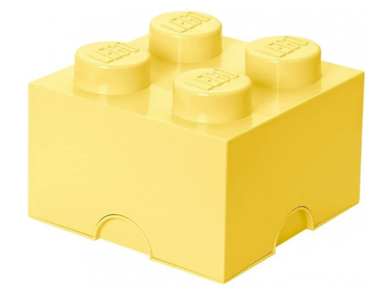 Lego opbergbox 25x25cm lichtgeel