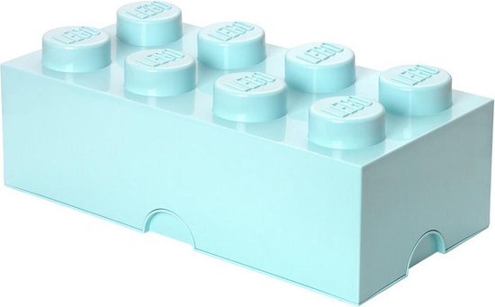 lego opbergbox 50x25cm groenachtig blauw