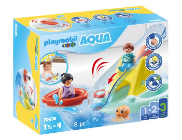 Playmobil 1.2.3-Aqua 70635 ZwemEiland met WaterGlijbaan