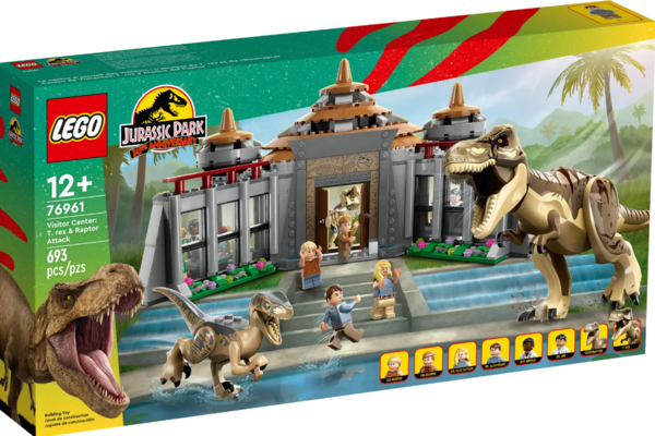 Lego Jurassic World 76961 Bezoekerscentrum: T. rex & raptor aanval